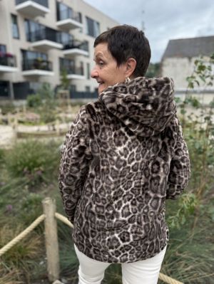  Beige/léopard